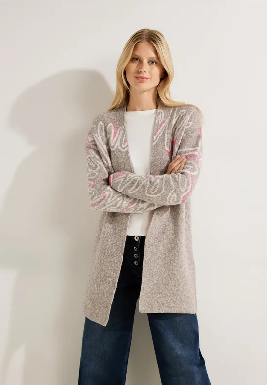 CECIL Cardigan ouvert avec wording 