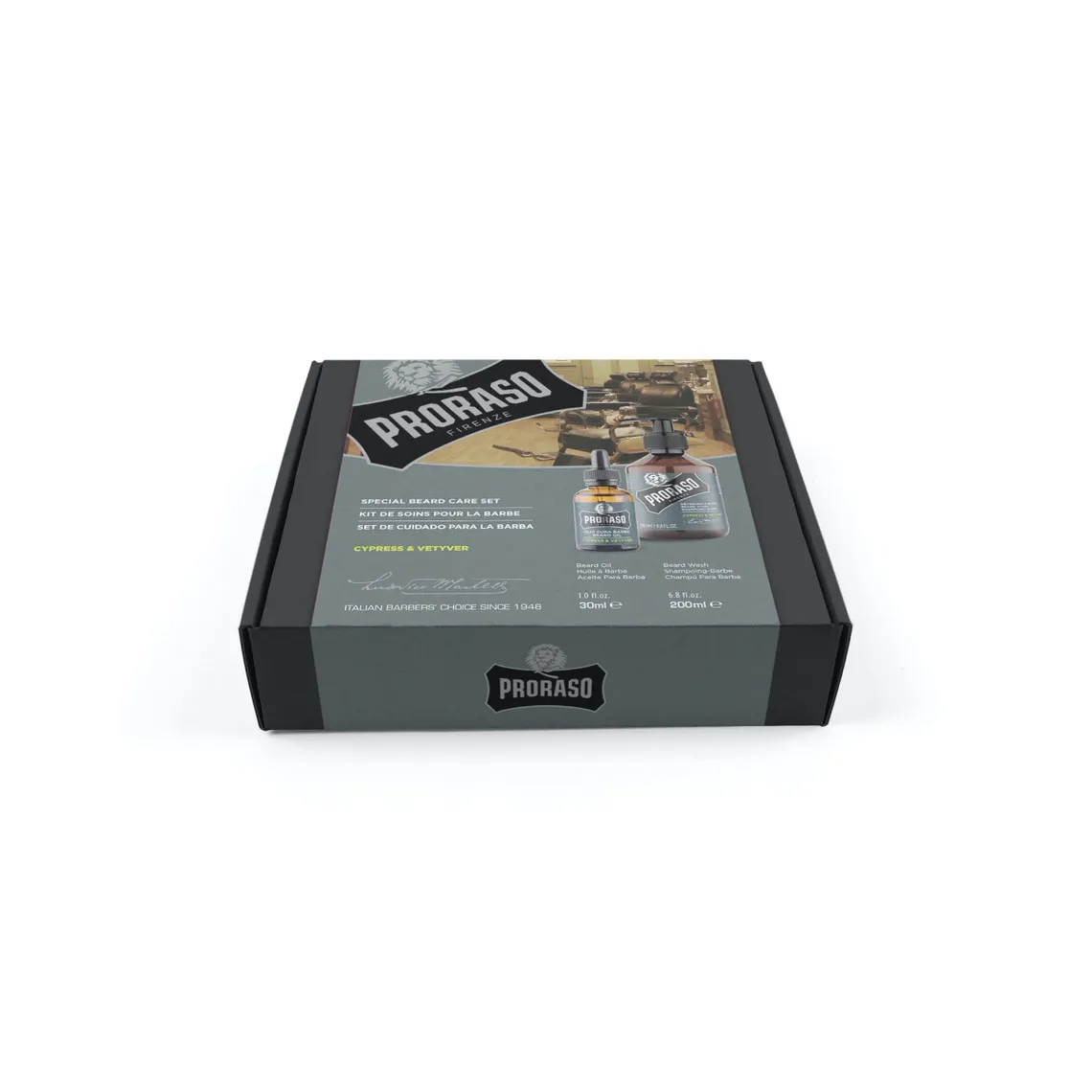 Coffret Duo Proraso Huile + Shampooing Cyprès Vétiver | 3 Suisses