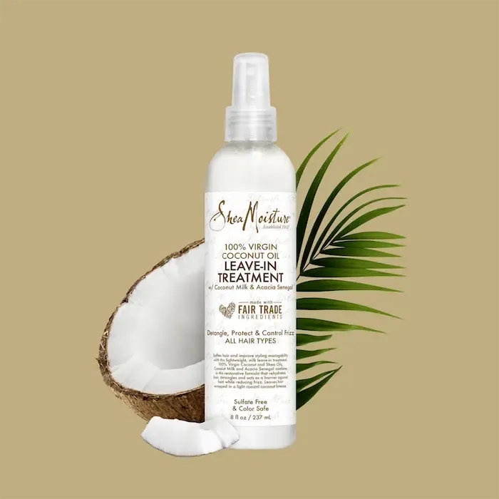 Leave-In Après-Shampooing Spray - Shea Moisture 100% Virgin Coconut Oil
