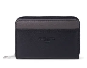 Porte-cartes cuir vachette noir / taupe