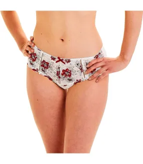 Shorty ivoire/rouge Elena